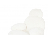 Fotel bujany PLUSH FUR biały