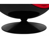 Fotel BALL BLACK czerwony