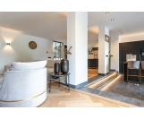 RICHMOND fotel obrotowy KYLIE KHAKI  VELVET beżowy, podstawa złota