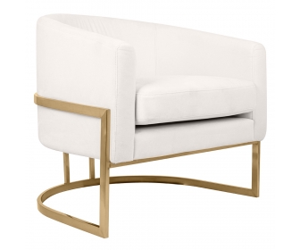 Fotel CASSIA VELVET beżowy