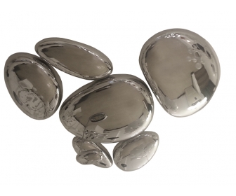 Lampa wisząca STONE MIRROR - LED, stal polerowana