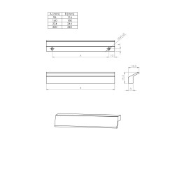 Uchwyt Isola 160 chrom połysk