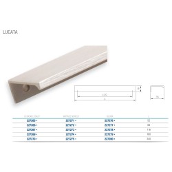 Uchwyt Lucata 160 czarny matowy