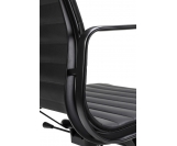 Fotel biurowy AERON PRESTIGE PLUS czarny - skóra naturalna, aluminium