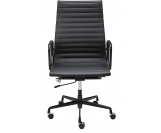 Fotel biurowy AERON PRESTIGE PLUS czarny - skóra naturalna, aluminium