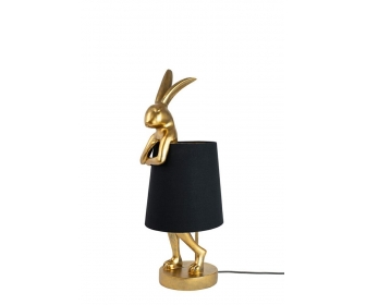 KARE lampa stołowa RABBIT 50 cm złota / czarna