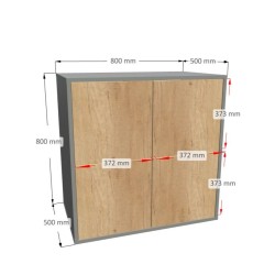 Komoda 1515 SIMPLE Kostka 4 drzwi