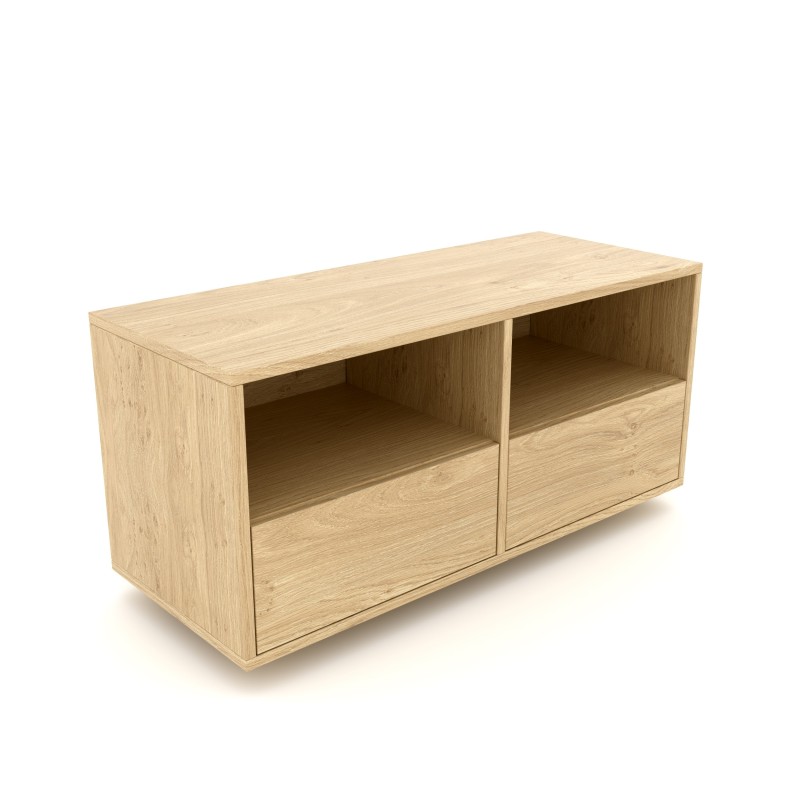 Komoda 1501 SIMPLE 2 szuflady i półka otwarta