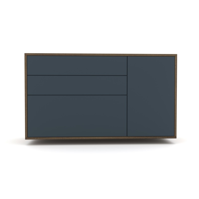 Komoda 1507 SIMPLE prawa 3 szuflady i drzwi pr