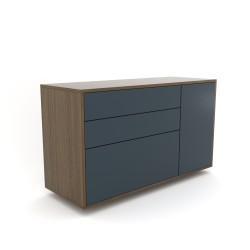 Komoda 1507 SIMPLE prawa 3 szuflady i drzwi pr