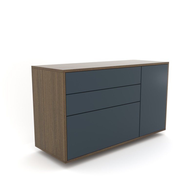 Komoda 1507 SIMPLE prawa 3 szuflady i drzwi pr