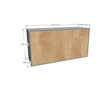 Komoda 1565 z1518a5 SIMPLE Duza 3 drzwi 2 szuflady