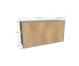 Komoda 1565 z1518a5 SIMPLE Duza 3 drzwi 2 szuflady