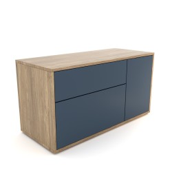 Komoda 1514 SIMPLE prawa 2 szuflady i drzwi pr