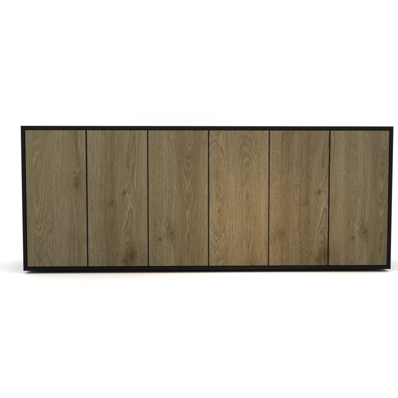 Komoda 1517 SIMPLE Duza 6 drzwi i polki
