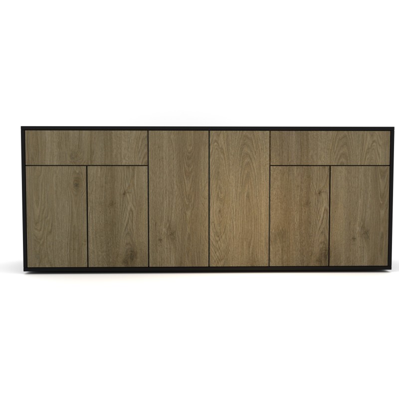 Komoda 1568 z1518a8 SIMPLE Duza 6 drzwi 2 szuflady