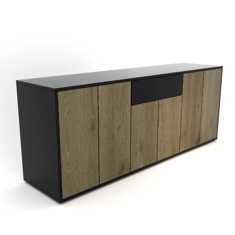 Komoda 1567 z1518a7 SIMPLE Duza 6 drzwi 1 szuflada