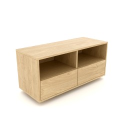 Komoda 1501 SIMPLE 2 szuflady i półka otwarta