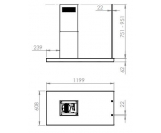 Okap Globalo Noelia Isola 120.1 Black