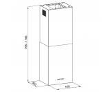 Okap Globalo Werno Isola 40.2 White