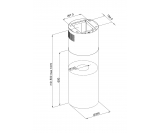 Okap Globalo Lobelio Isola 39.1 Inox