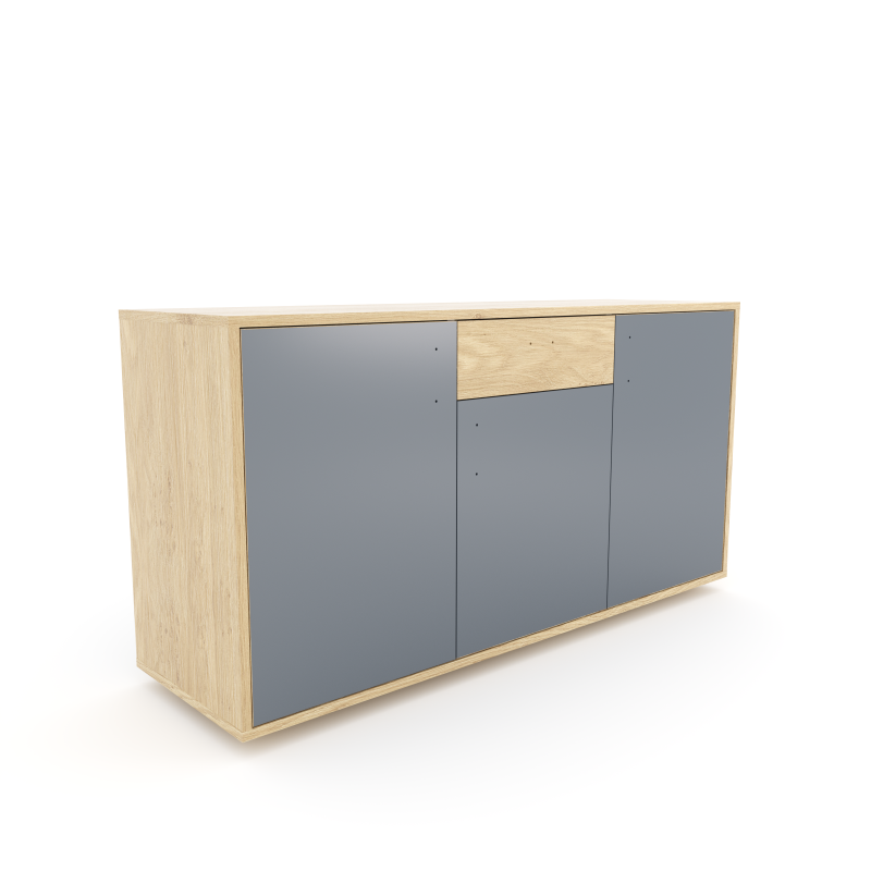 Komoda 1564 z1518a4 SIMPLE Duza 3 drzwi 1 szuflada