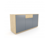 Komoda 1564 z1518a4 SIMPLE Duza 3 drzwi 1 szuflada