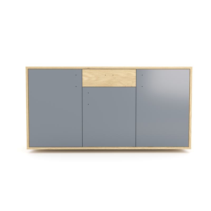 Komoda 1564 z1518a4 SIMPLE Duza 3 drzwi 1 szuflada