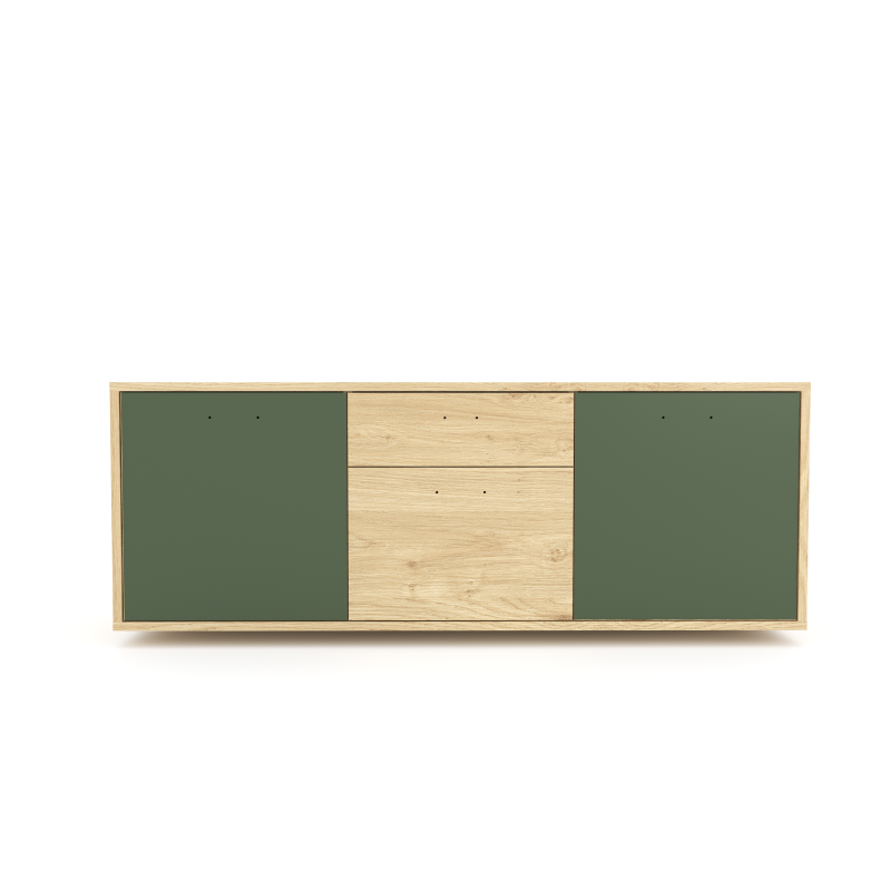Komoda 1564 z1518a4 SIMPLE Duza 3 drzwi 1 szuflada