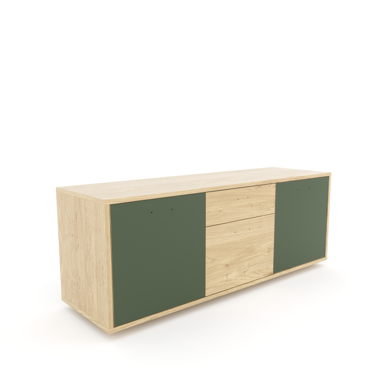 Komoda 1564 z1518a4 SIMPLE Duza 3 drzwi 1 szuflada