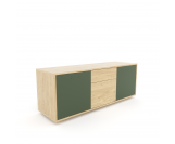 Komoda 1564 z1518a4 SIMPLE Duza 3 drzwi 1 szuflada