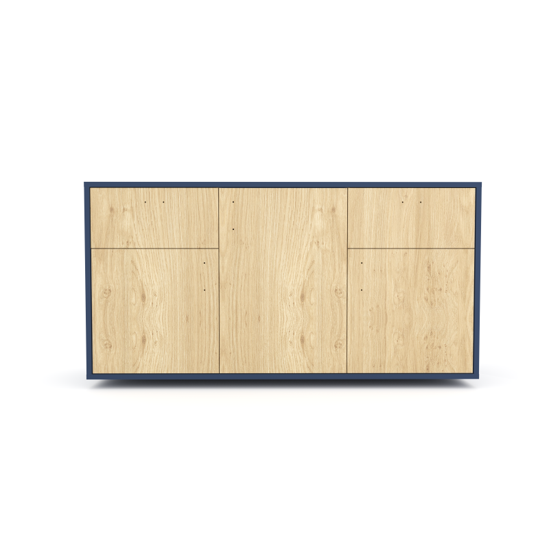 Komoda 1565 z1518a5 SIMPLE Duza 3 drzwi 2 szuflady