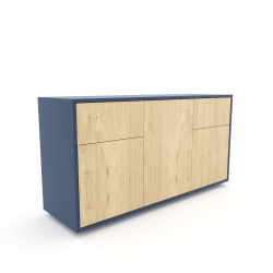 Komoda 1565 z1518a5 SIMPLE Duza 3 drzwi 2 szuflady
