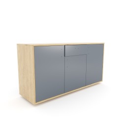 Komoda 1564 z1518a4 SIMPLE Duza 3 drzwi 1 szuflada