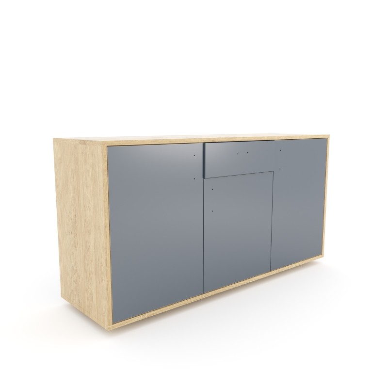 Komoda 1564 z1518a4 SIMPLE Duza 3 drzwi 1 szuflada