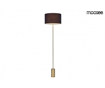 MOOSEE lampa podłogowa SANTORINI - złota podstawa, czarny klosz