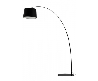 Lampa podłogowa CLEO czarna - włókno szklane, metal