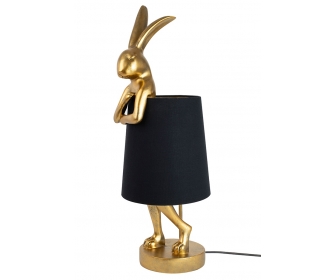 KARE lampa stołowa RABBIT złota / czarna