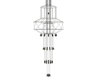 Lampa wisząca FLUSSO 43 GRANDE czarne