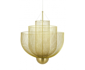 Lampa wisząca ILLUSION XL 90 złota - LED, metal