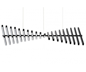 Lampa wisząca PIANO 20 czarna - LED, aluminium
