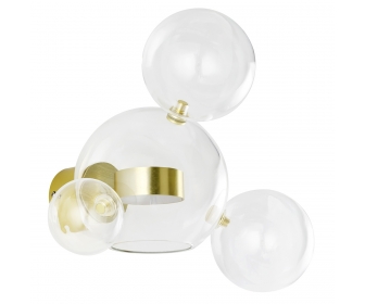 Lampa ścienna CAPRI WALL 4 złota