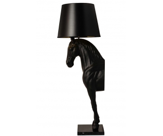 Lampa podłogowa KOŃ HORSE STAND S czarna - włókno szklane